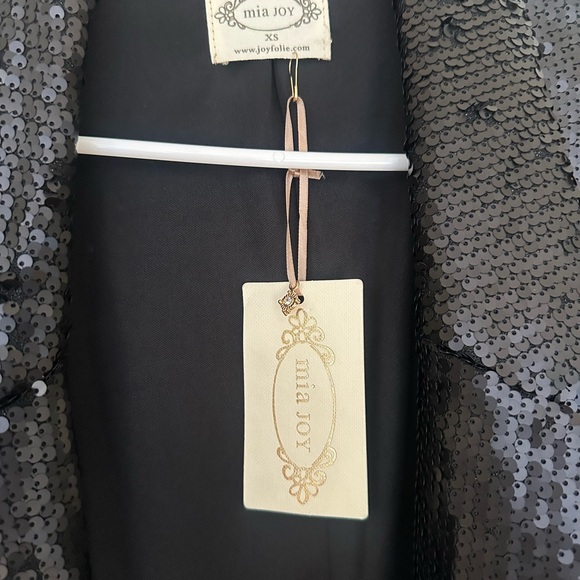 🤩 NWT!! Joyfolie/ Mia Joy sequined Alexia Duster - Picture 4 of 5